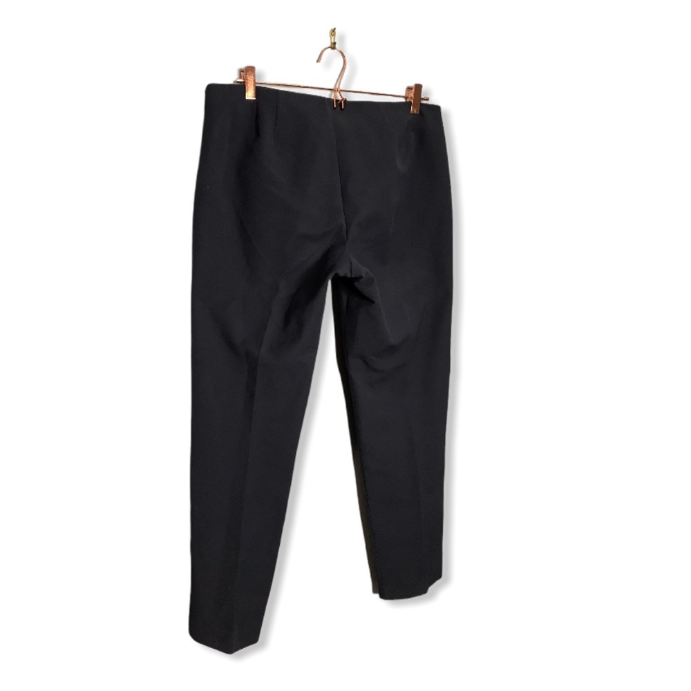 Theory | Navy Blue Belisa Slim Cropped Twill Pants - Picture 7 of 12